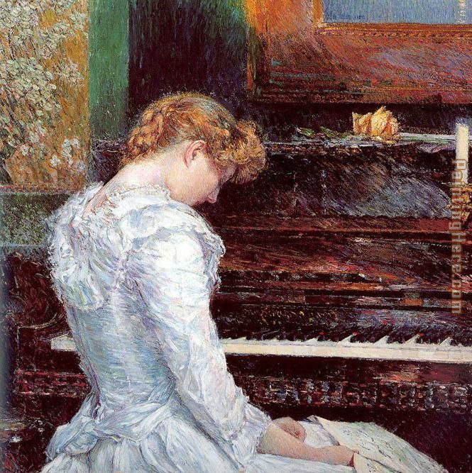 The Sonata painting - childe hassam The Sonata art painting